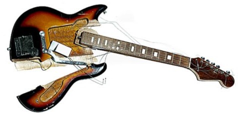 broken guitar