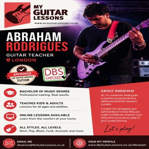 London Guitar Teacher Square Image